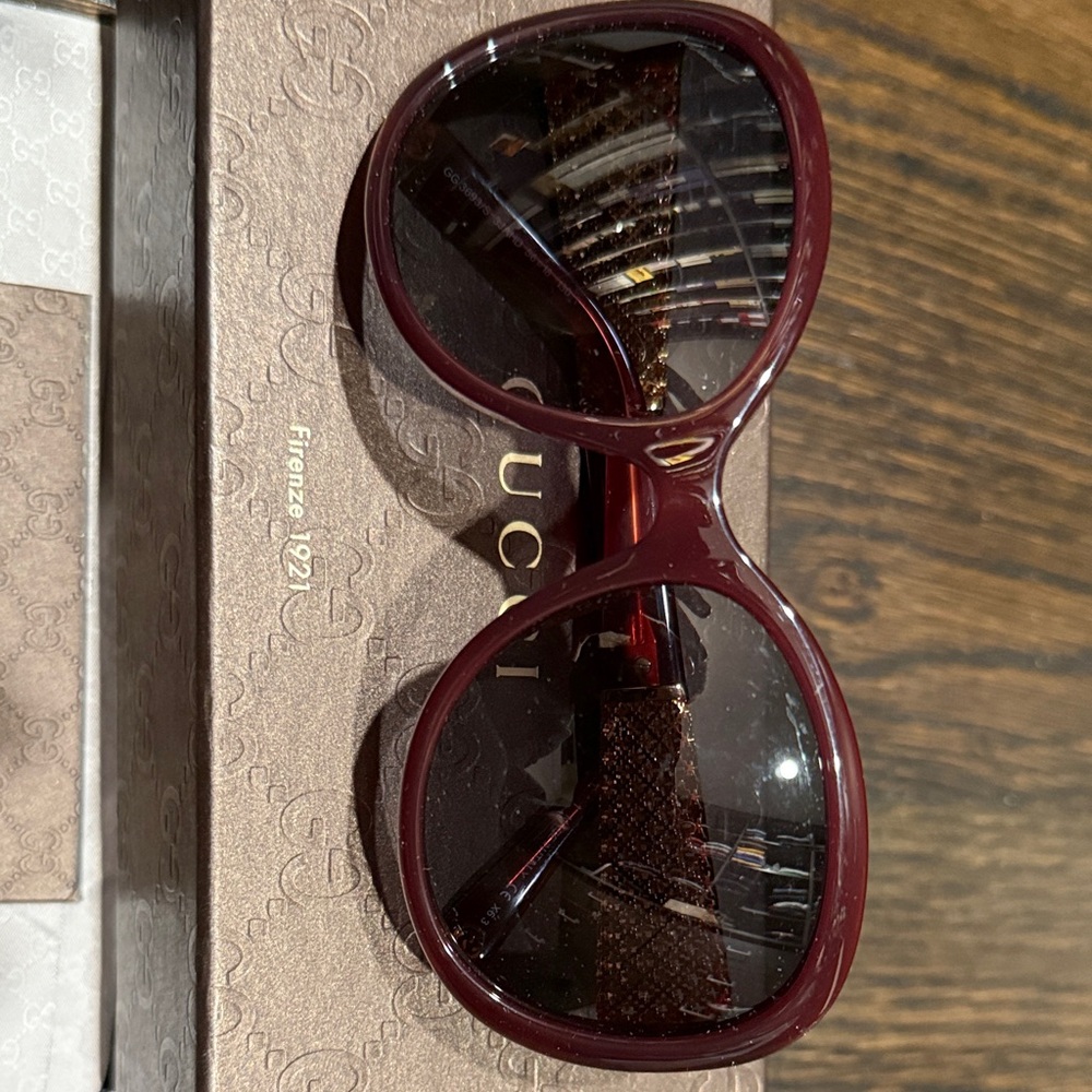 Gucci Deep Red Sunglasses